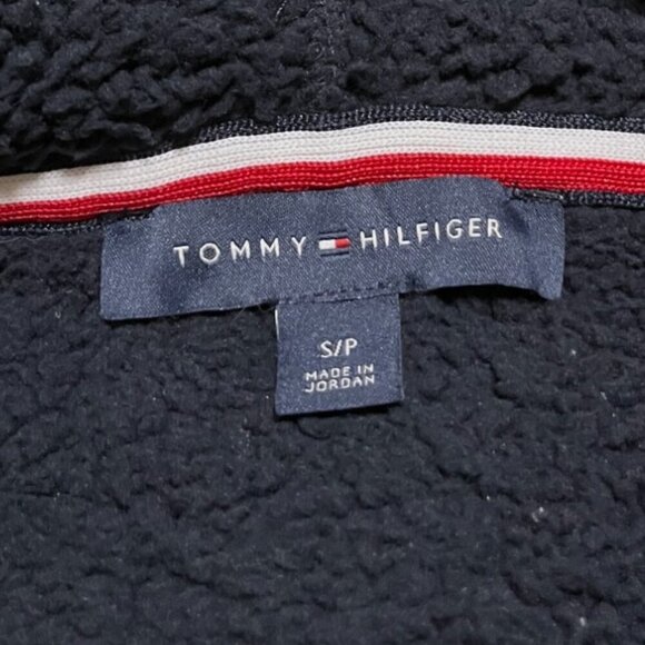 NWOT Tommy Hilfiger Nylon Pocket Faux Shearling Jacket - Picture 9 of 11